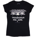 Guns N' Roses Ladies T-Shirt: Troubadour Flyer (Black)
