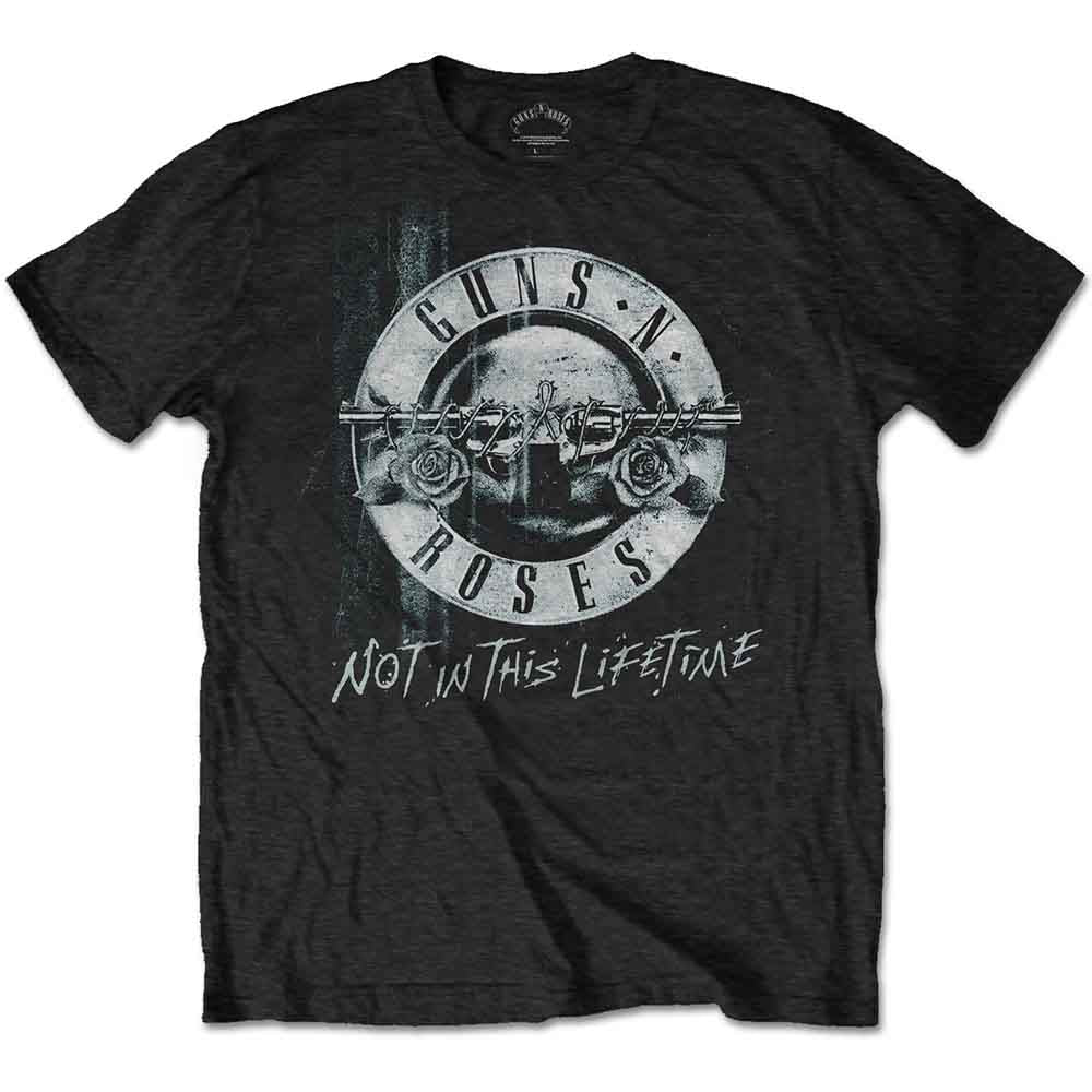 Guns N' Roses Unisex T-Shirt: Not in this Lifetime Tour Xerox (Black) (Back Print)
