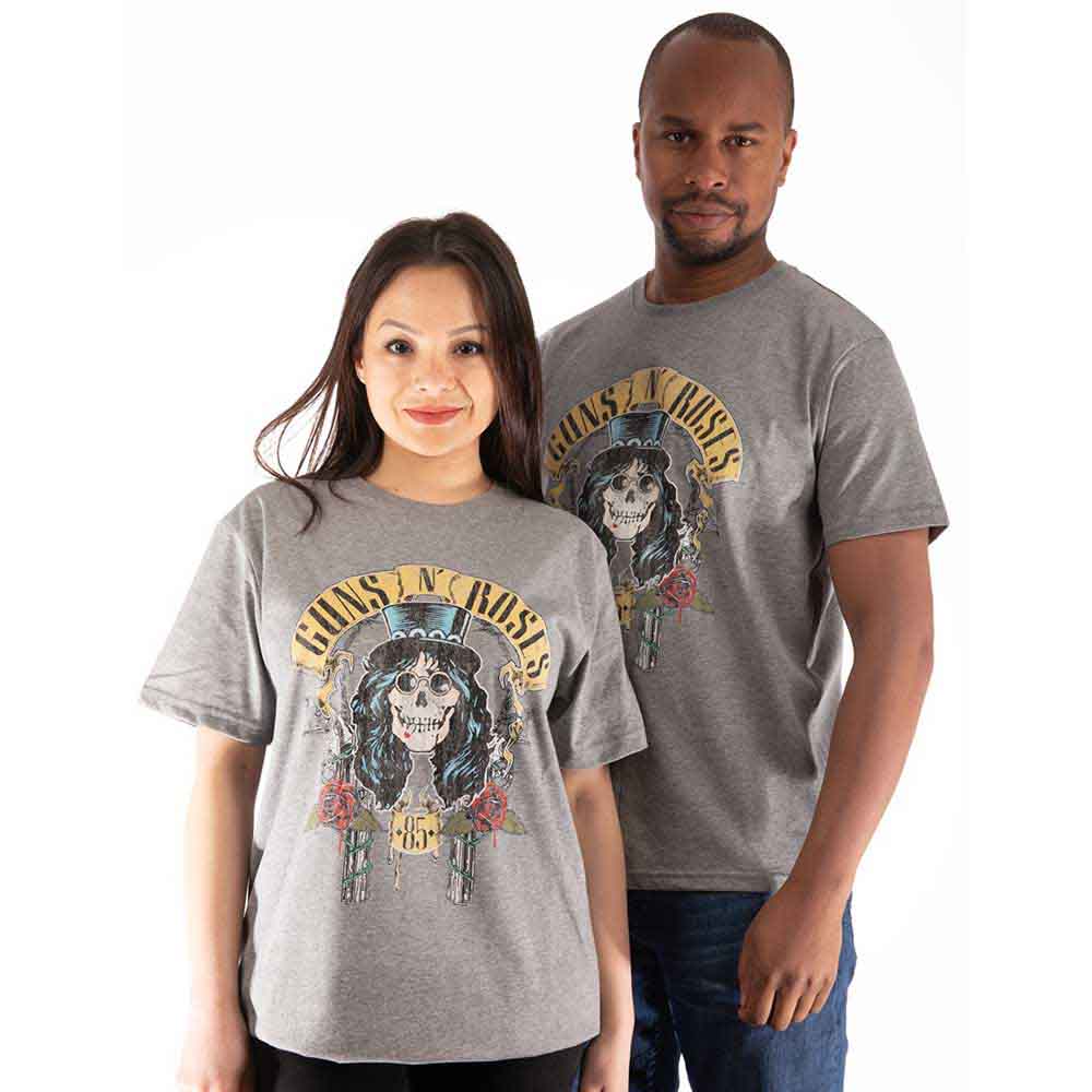 Guns N' Roses Unisex T-Shirt: Slash '85 (Grey)