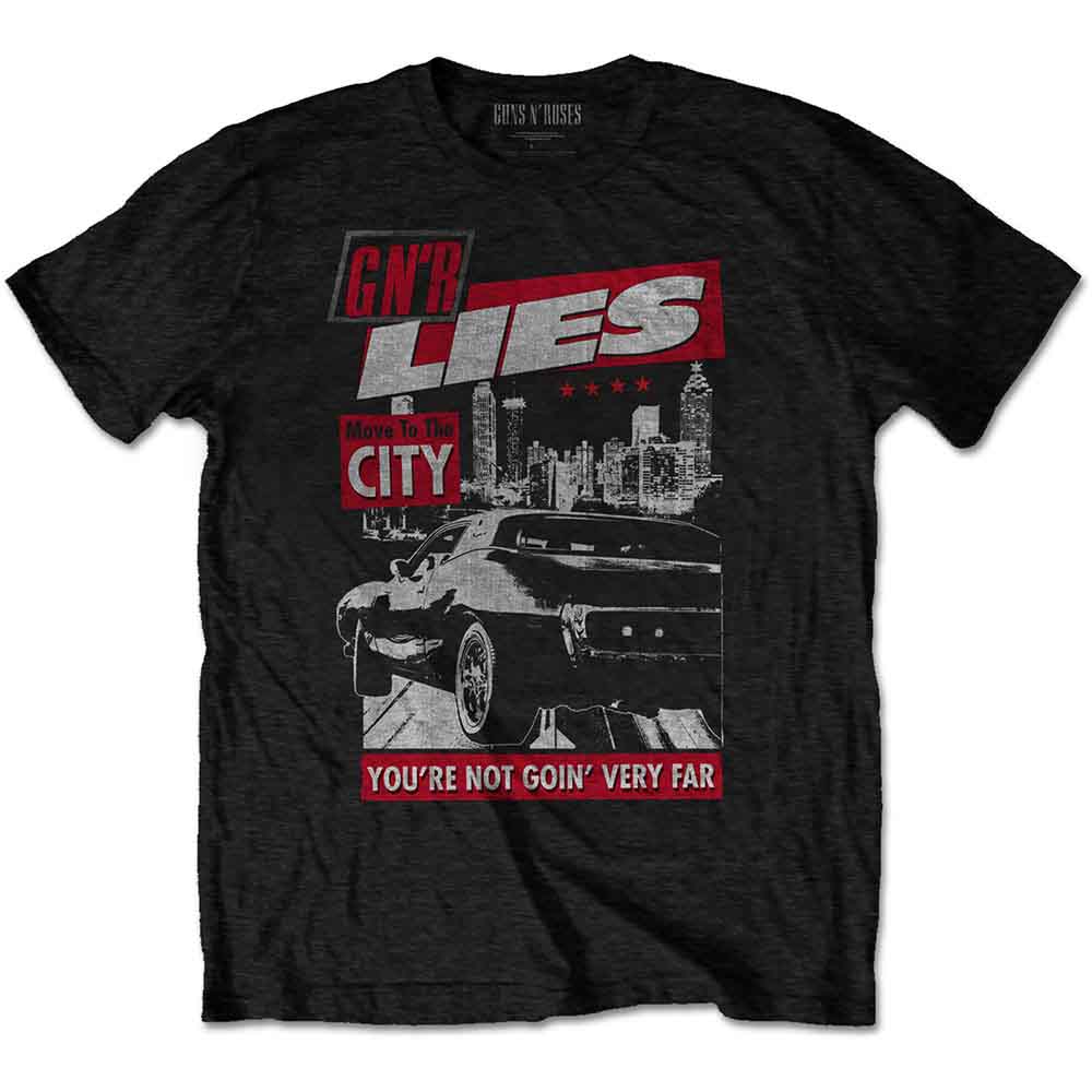 Guns N' Roses Unisex T-Shirt: Move to the City (Black)