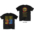Guns N' Roses Unisex T-Shirt: Use Your Illusion World Tour (Black) (Back Print)