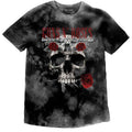 Guns N' Roses Kids T-Shirt: Flower Skull (Grey) (Wash Collection)