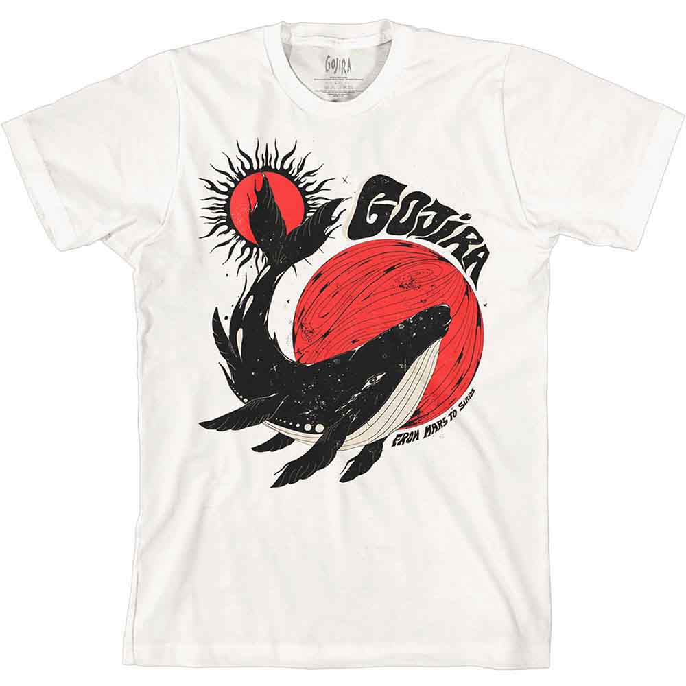Gojira Unisex T-Shirt: Whale (White)