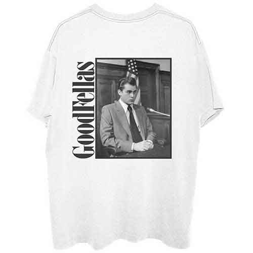 GoodFellas Unisex T-Shirt: Henry Court (White) (Back Print)