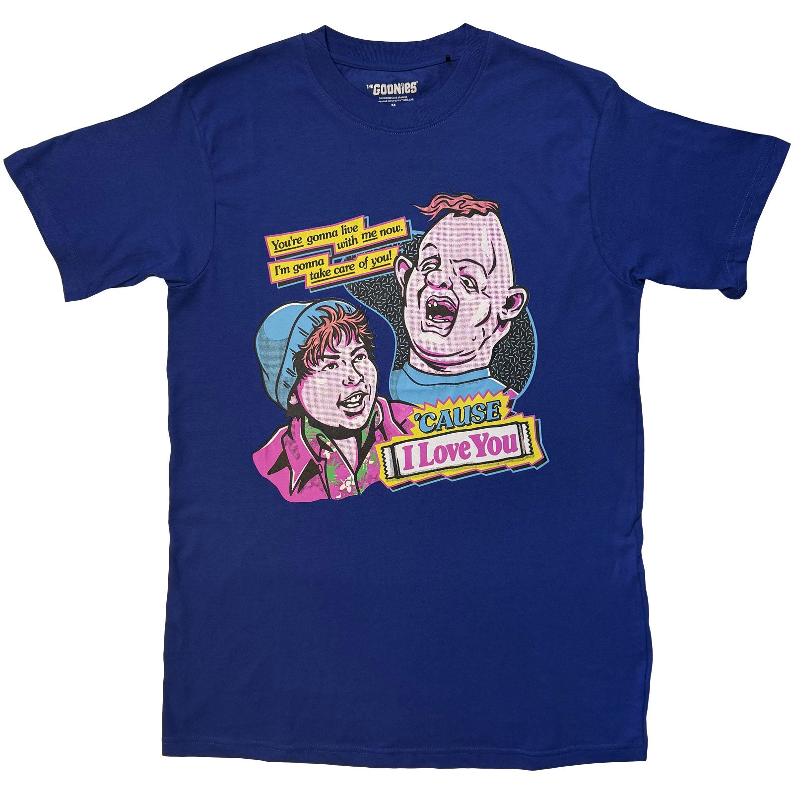The Goonies Unisex T-Shirt: Cause l Love You (Navy Blue)
