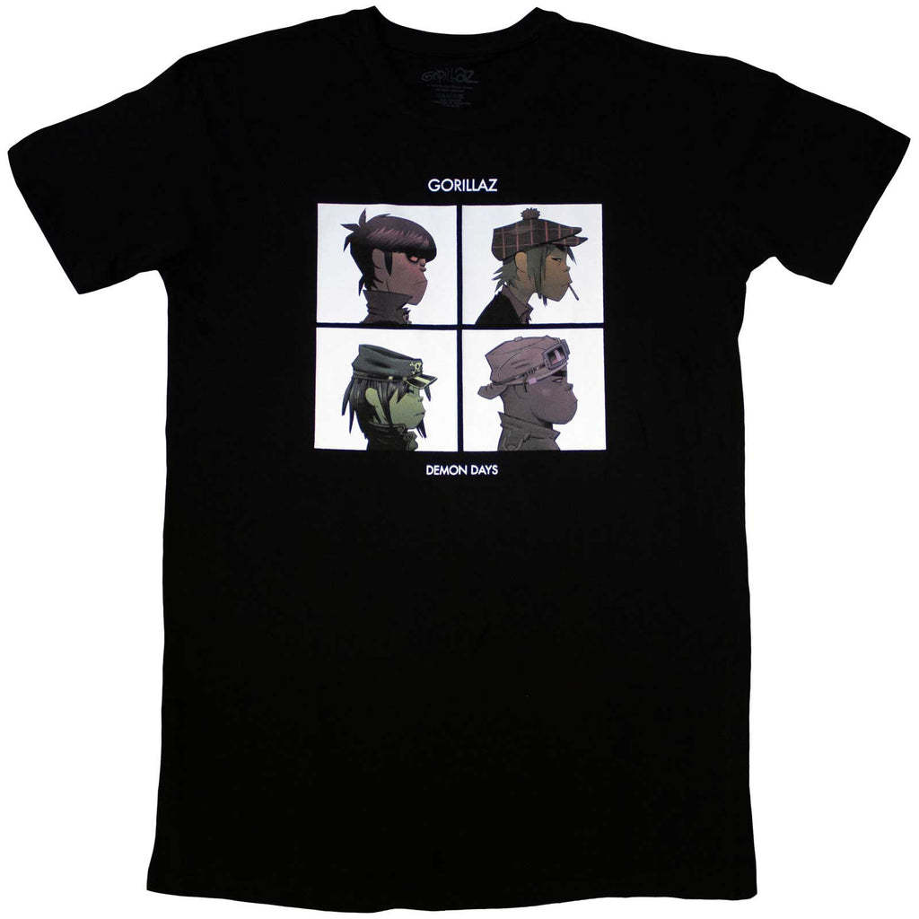 Gorillaz Ladies T-Shirt Dress: Demon Days (Black)