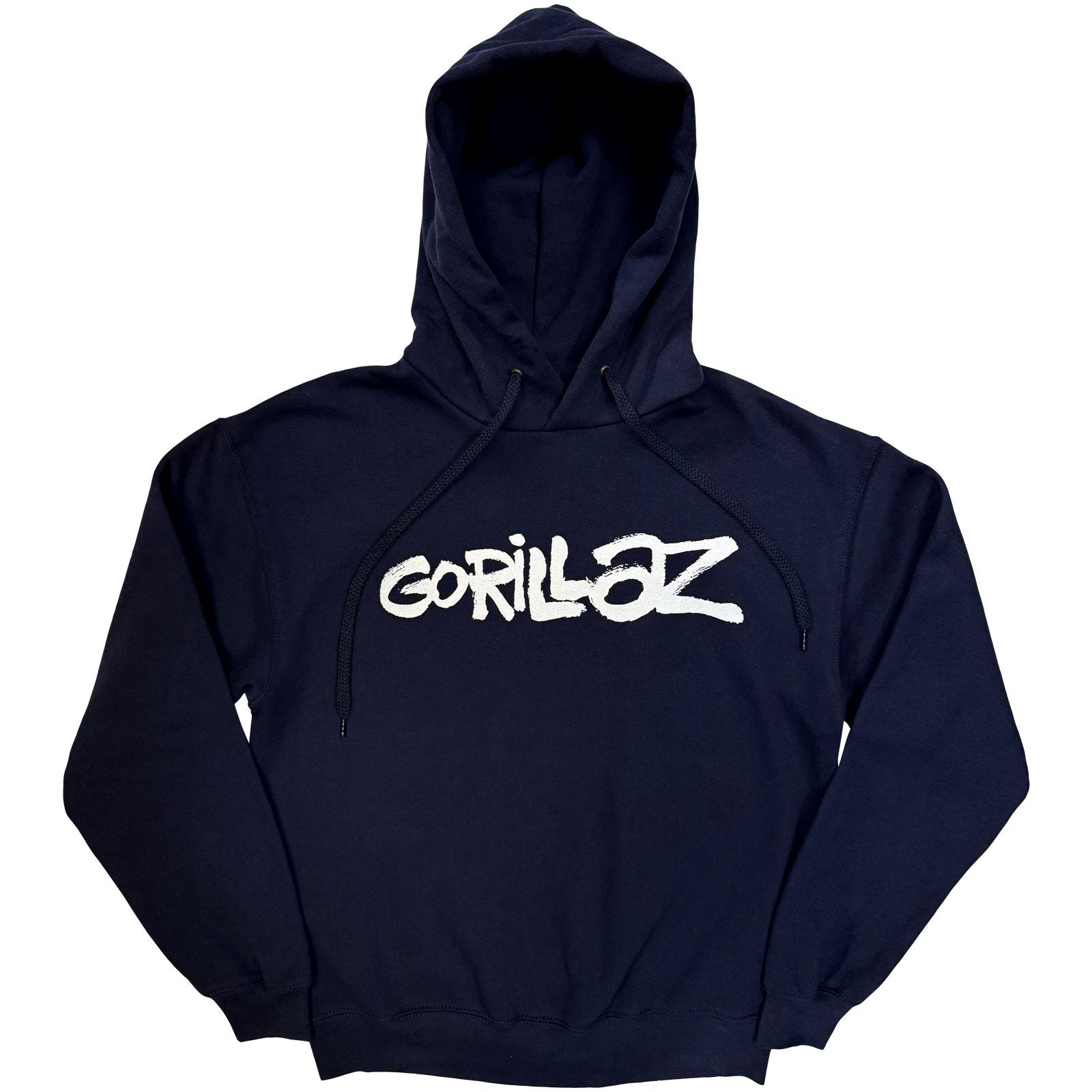 Gorillaz Unisex Pullover Hoodie: Cracker Island (Navy Blue) (Back Print)