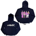 Gorillaz Unisex Pullover Hoodie: Cracker Island (Navy Blue) (Back Print)