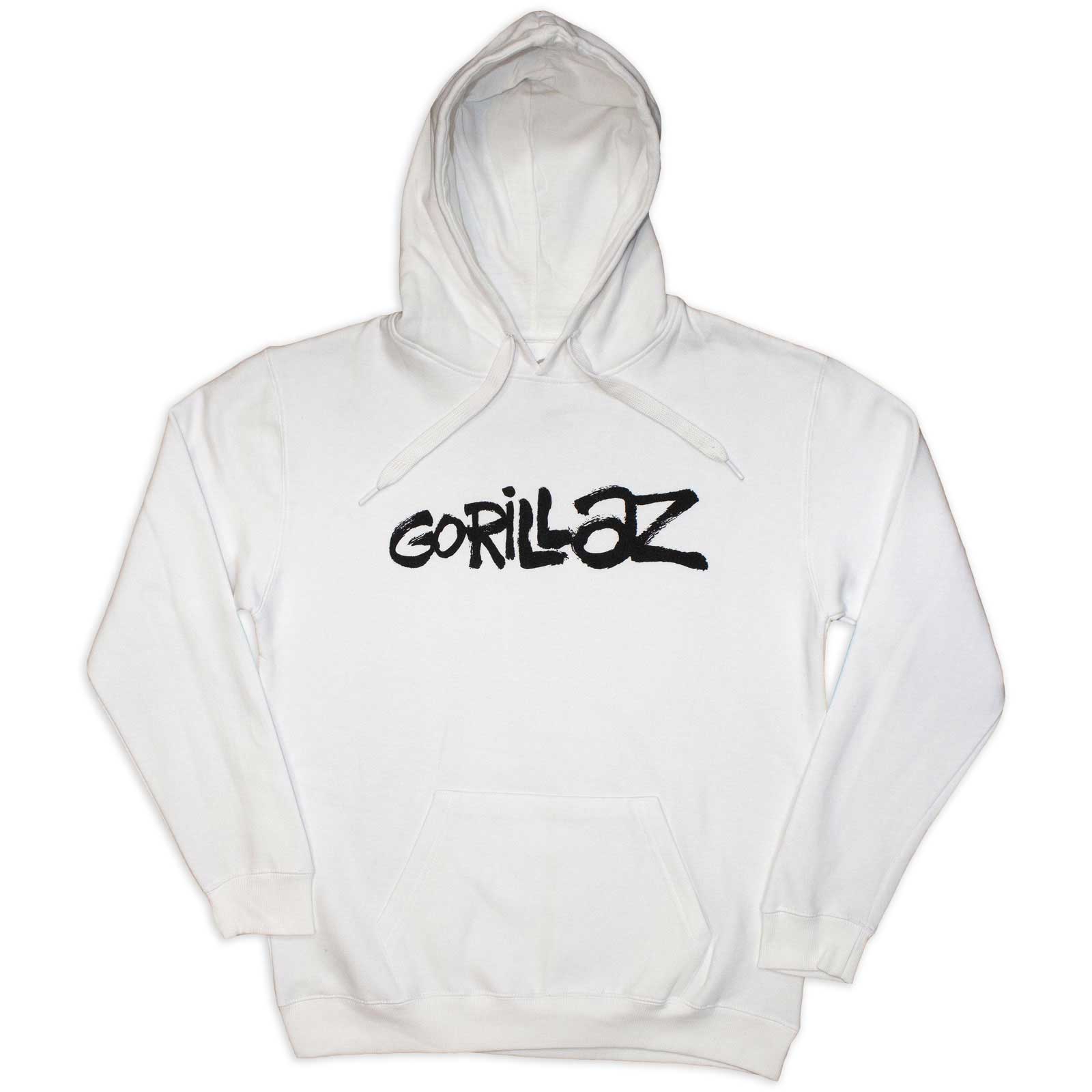 Gorillaz Unisex Pullover Hoodie: Cracker Island (White) (Back Print)