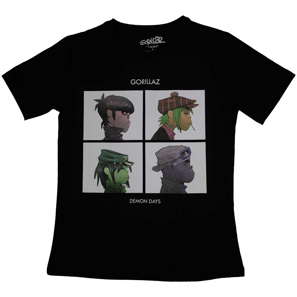 Gorillaz Ladies T-Shirt: Demon Days (Black)