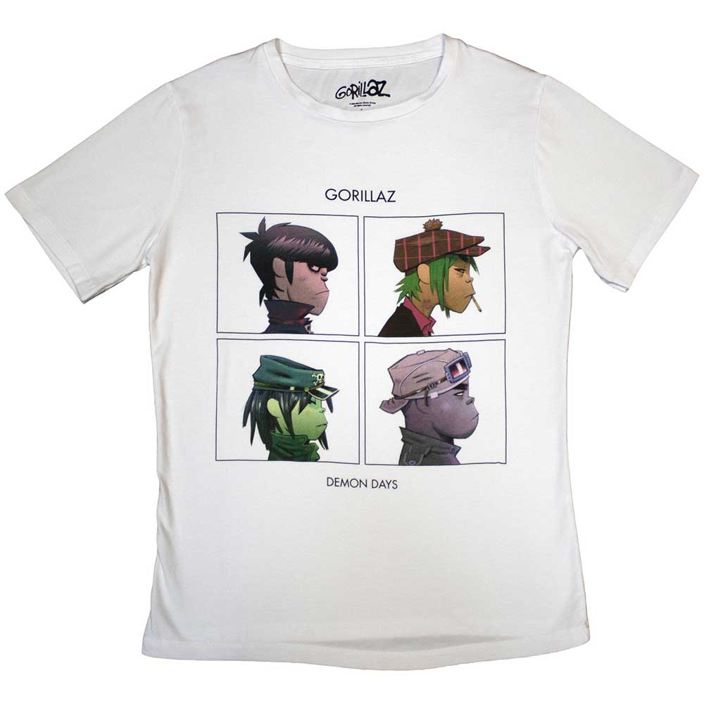 Gorillaz Ladies T-Shirt: Demon Days (White)
