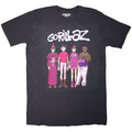 Gorillaz Unisex T-Shirt: Cracker Island Standing Group (Black)