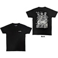 Gorillaz Unisex T-Shirt: Pocket Spray - George Group (Black) (Back Print)