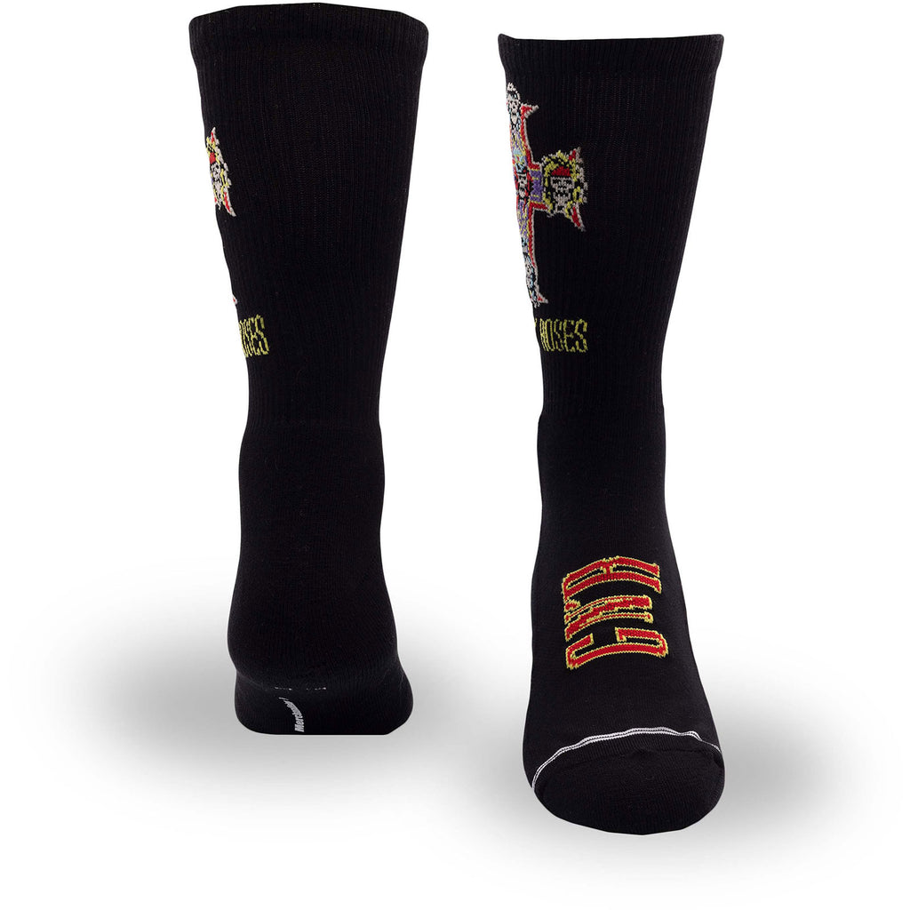 Guns N' Roses Unisex Crew Socks: Appetite For Destruction (Black)  (UK Size 6.5 - 11)