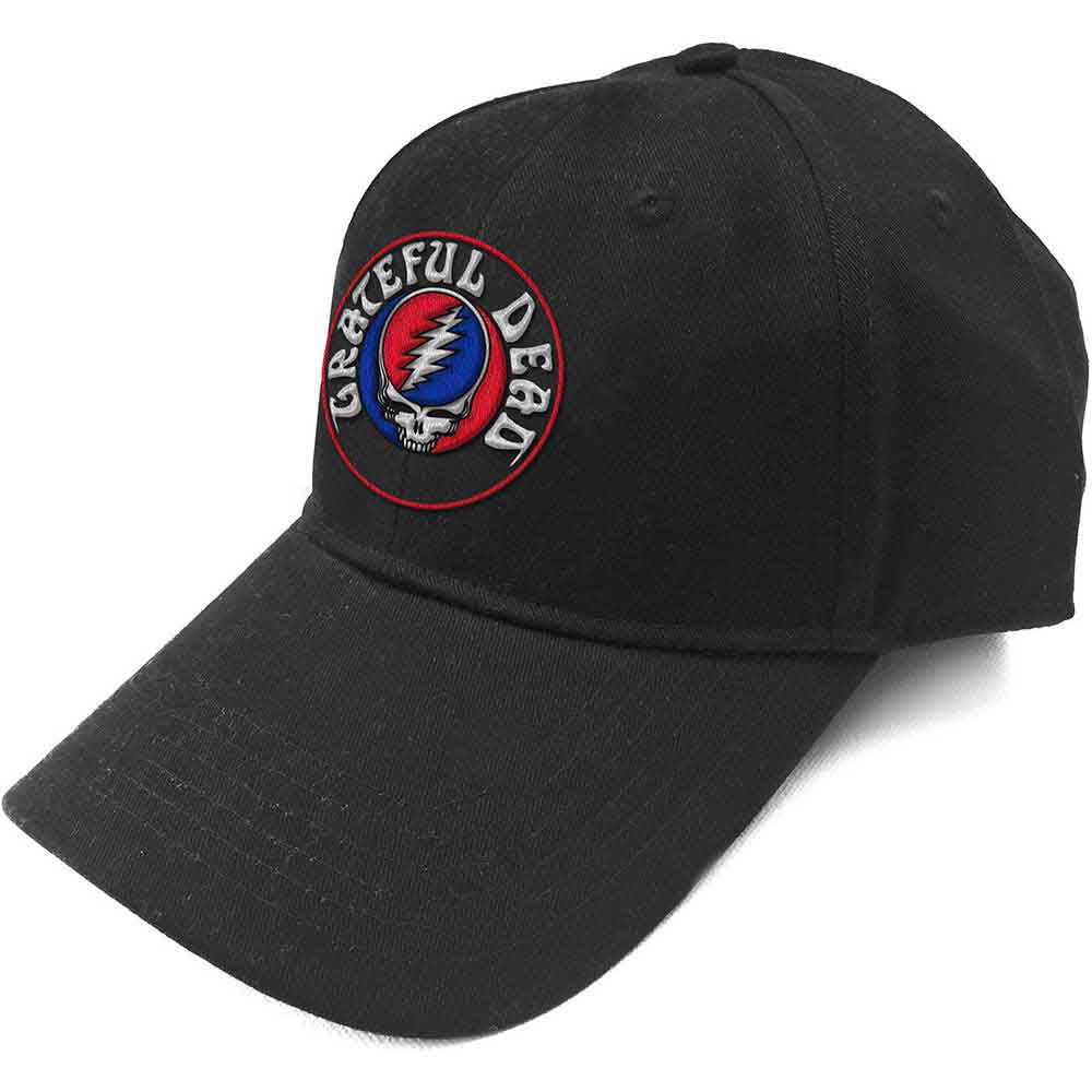Grateful Dead Unisex Baseball Cap: Steal Your Face Logo 1 (Black)