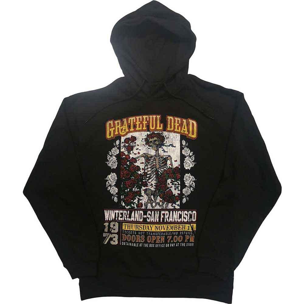 Grateful Dead Unisex Eco Pullover Hoodie: San Francisco (Black)
