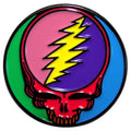 Grateful Dead Pin Badge: Multicoloured Steal Your Face