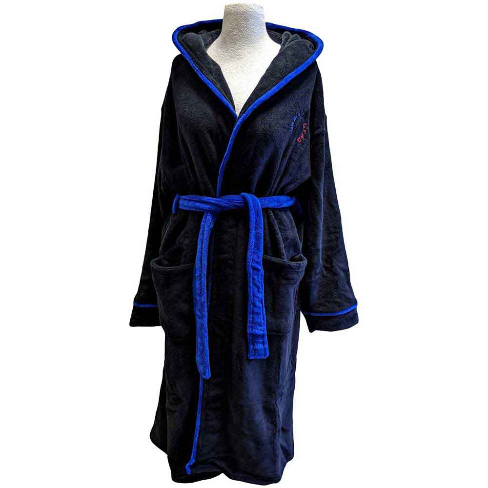 Grateful Dead Unisex Bathrobe: Steal Your Face (Black & Blue) (Back Print)
