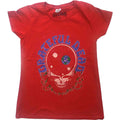 Grateful Dead Ladies T-Shirt: Space Your Face & Logo (Red)
