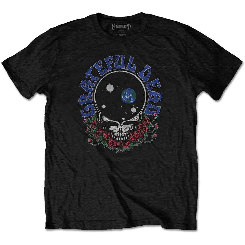Grateful Dead Unisex T-Shirt: Space Your Face & Logo (Black)