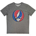 Grateful Dead Unisex T-Shirt: Steal Your Face Classic (Grey)