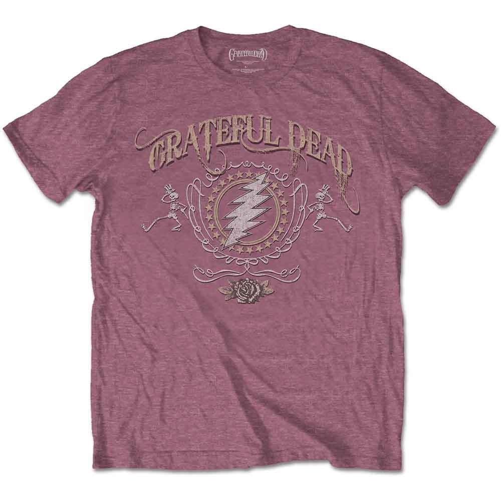 Grateful Dead Unisex T-Shirt: Bolt (Heather Cardinal)