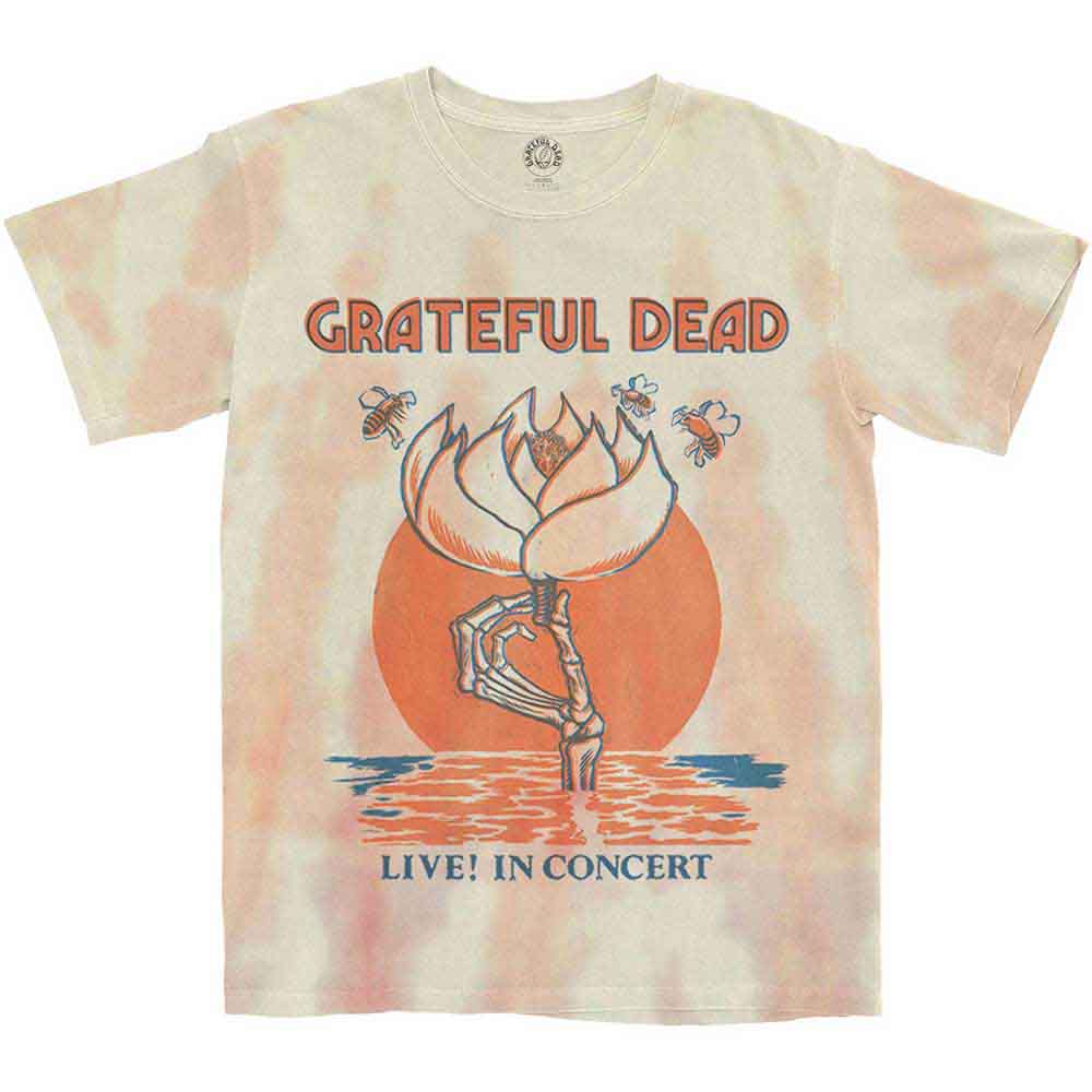 Grateful Dead Unisex T-Shirt: Sugar Magnolia (White) (Wash Collection)