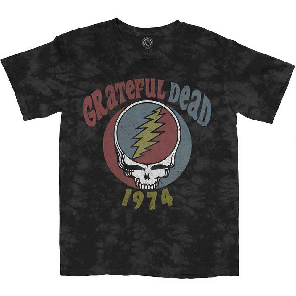 Grateful Dead Unisex T-Shirt: 1974 (Grey) (Wash Collection)