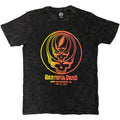 Grateful Dead Unisex T-Shirt: Concentric Skulls (Black) (Wash Collection)
