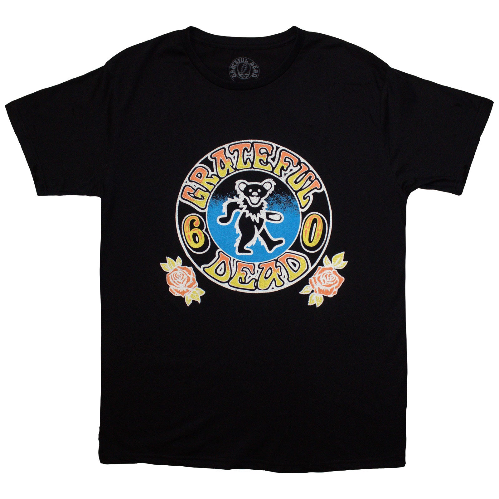 Grateful Dead Unisex T-Shirt: Bear Roses (Black)