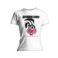 Green Day Ladies T-Shirt: Road Kill (White) (Skinny Fit)