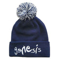 Genesis: Logo Unisex Bobble Beanie Hat (Navy Blue)