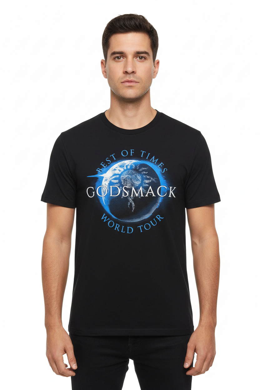 Godsmack: Lighting Up The Sky World Tour Unisex T-Shirt (Black)