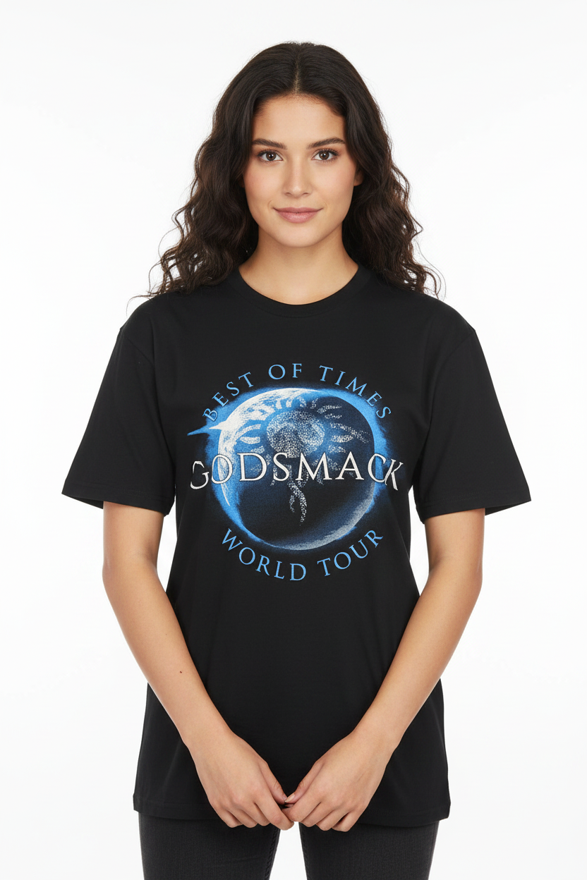 Godsmack: Lighting Up The Sky World Tour Unisex T-Shirt (Black)