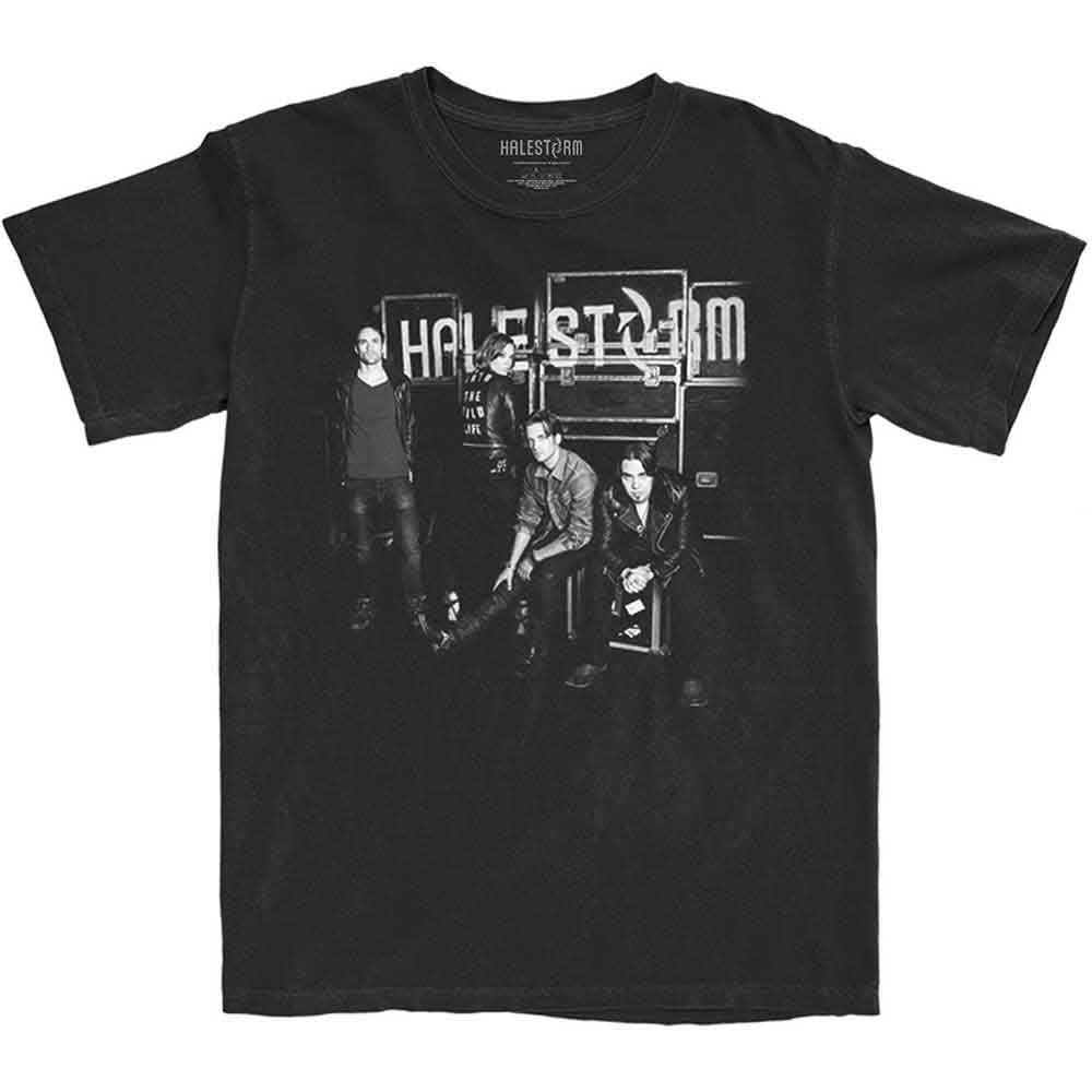 Halestorm Unisex T-Shirt: The Wild Cover (Black) (Back Print)