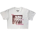 Hilary Duff Ladies Crop Top: 3 Hilarys (White)