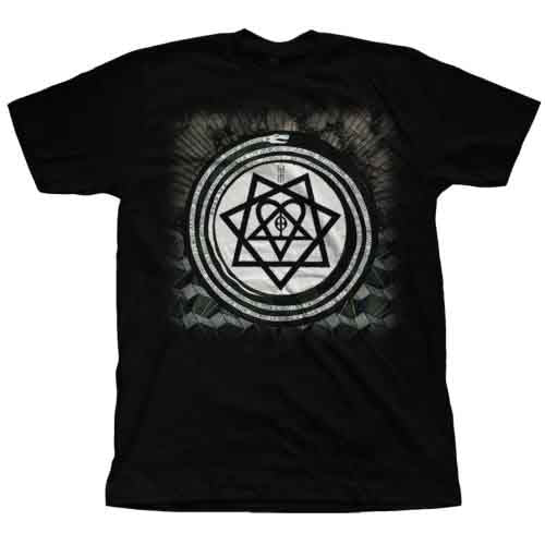 HIM Unisex T-Shirt: Album Symbols (Black)