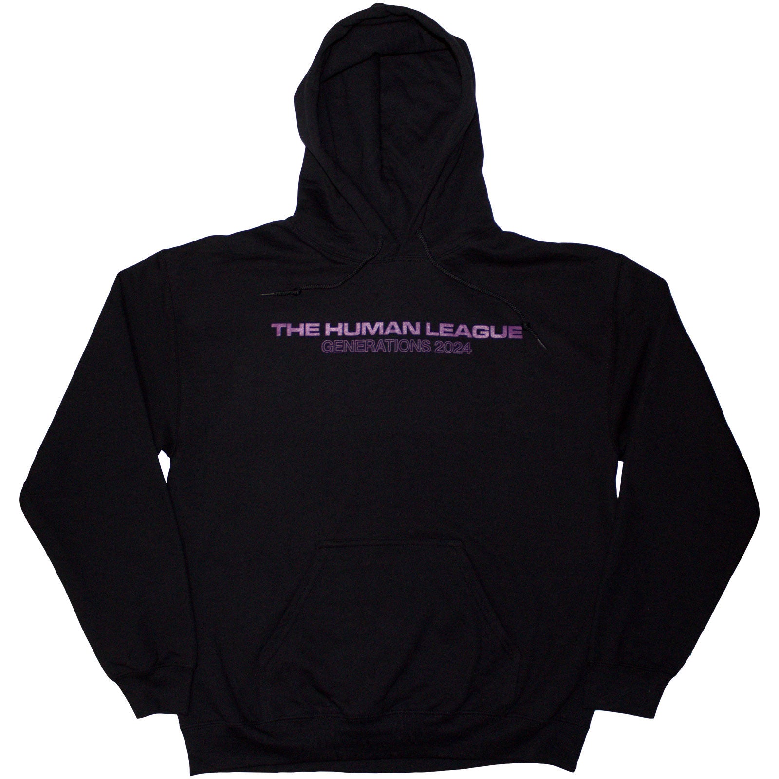 The Human League Unisex Pullover Hoodie: Generations Tour '24 Logo (Black) (Ex-Tour)