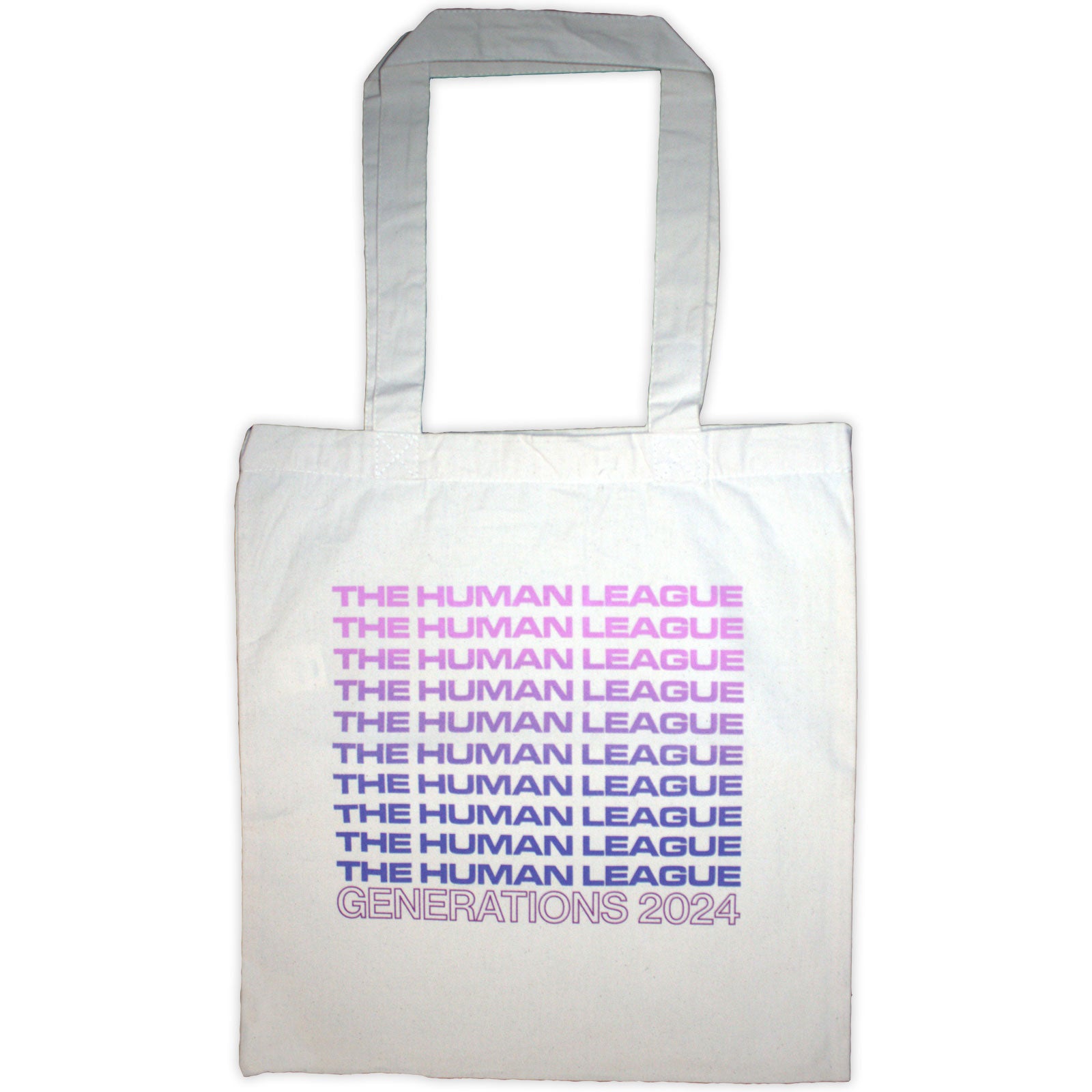 The Human League Cotton Tote Bag: Generations Tour '24 (Natural) (Ex-Tour)