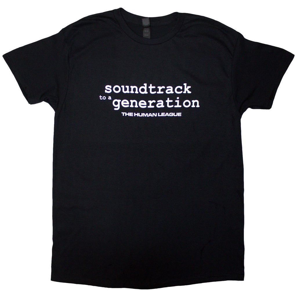The Human League Unisex T-Shirt: Soundtrack To A Generation (Black) (Back Print & Ex-Tour)
