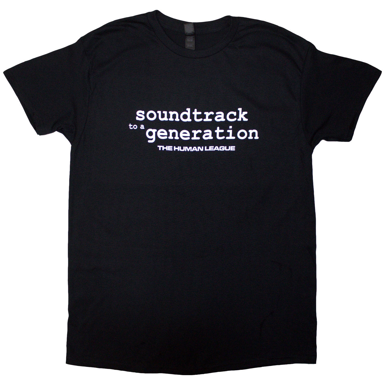 The Human League Unisex T-Shirt: Soundtrack To A Generation (Black) (Back Print & Ex-Tour)