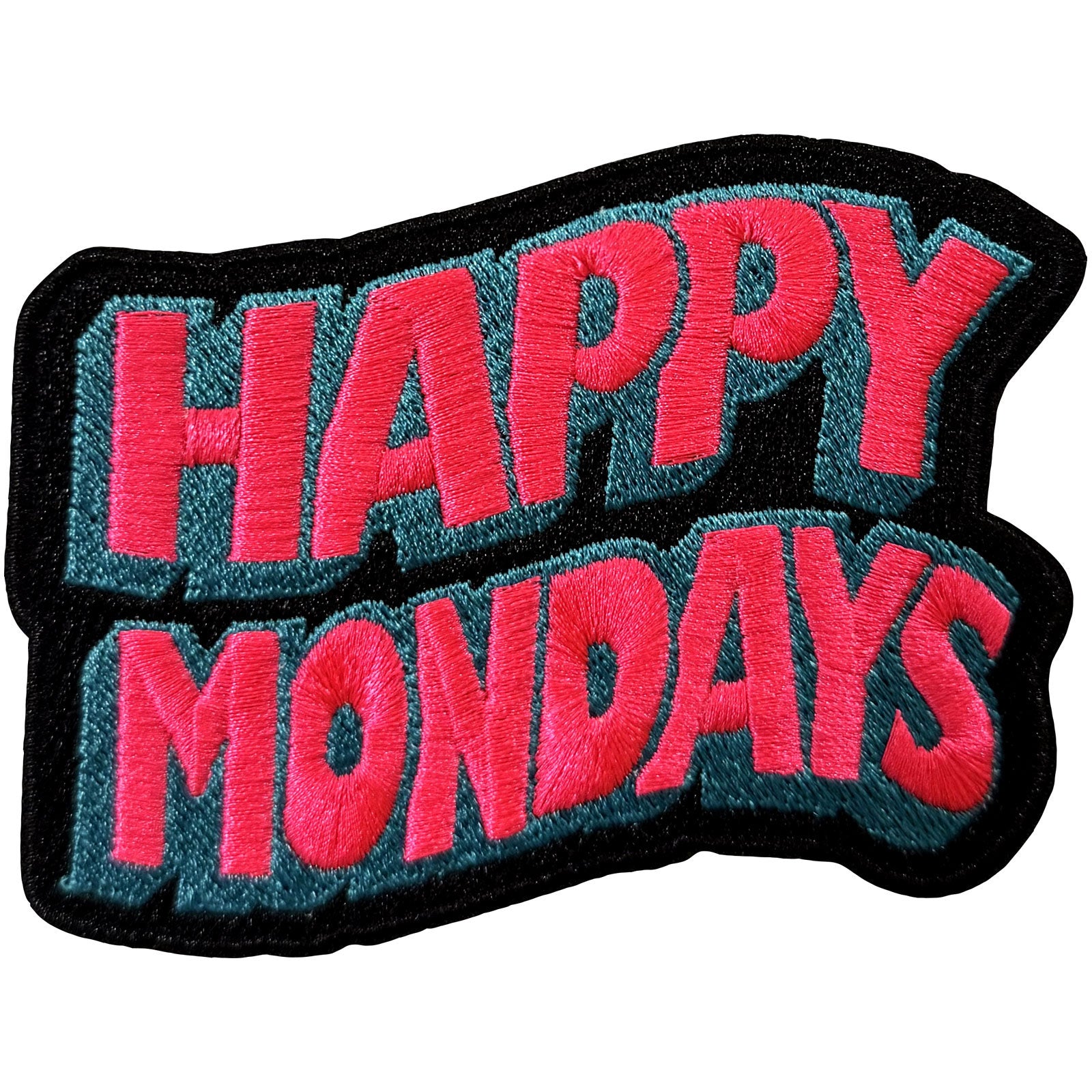 Happy Mondays Woven Patch: Wavy Logo