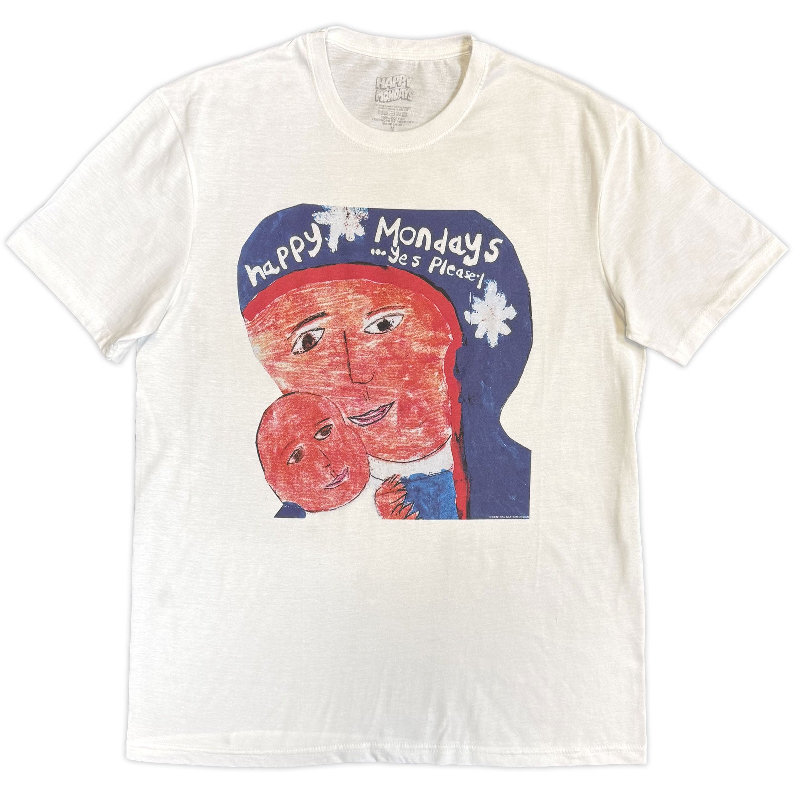 Happy Mondays Unisex T-Shirt: Yes Please (White)