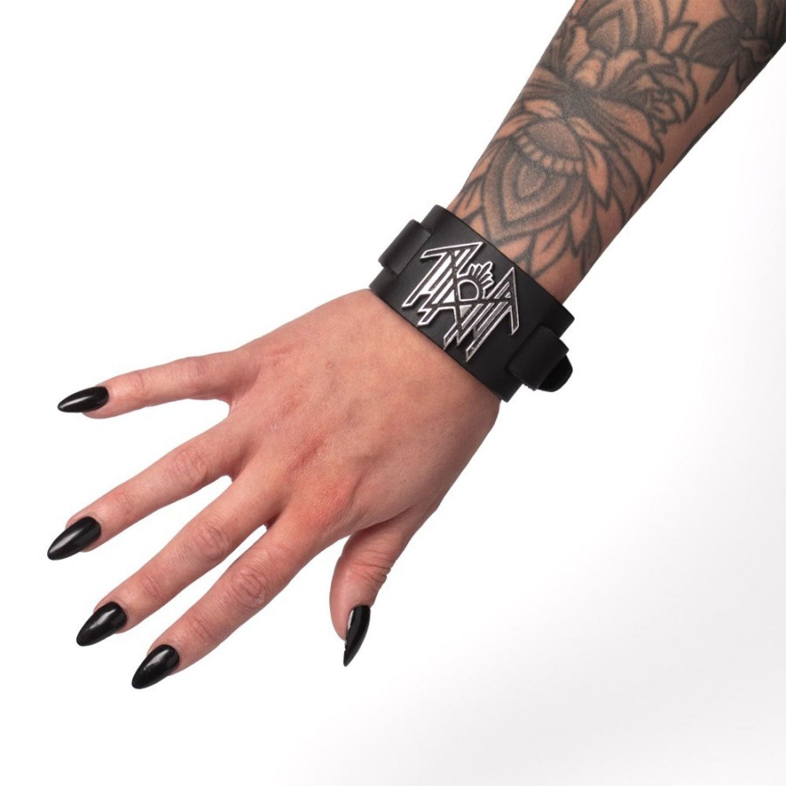 Sleep Token Leather Wrist Strap: Logo