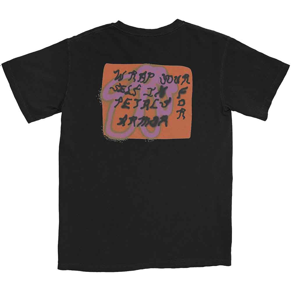 Hayley Williams Unisex T-Shirt: Petals Sketch (Black) (Back Print)