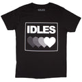 Idles Unisex T-Shirt: Gradient Heart (Black)