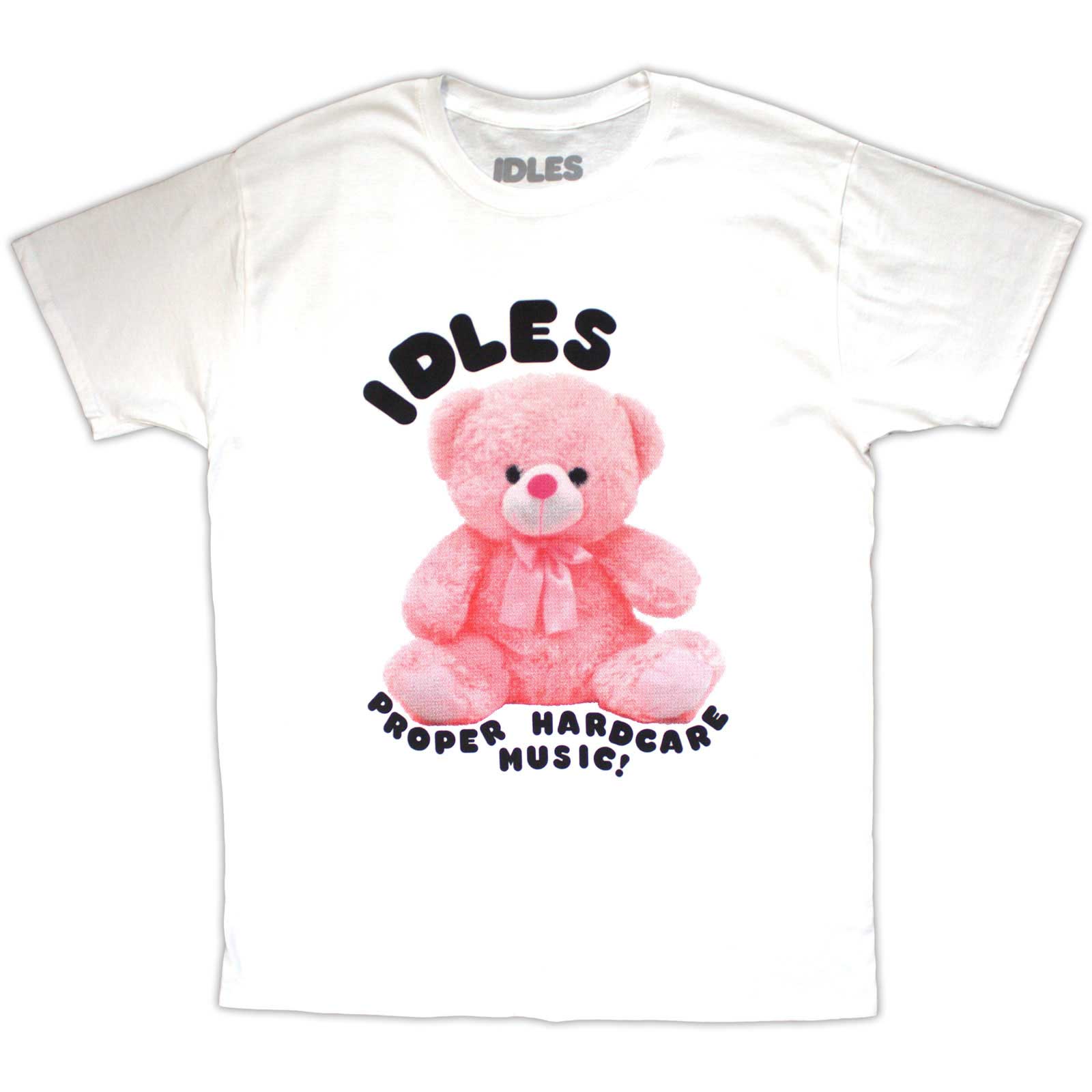Idles Unisex T-Shirt: Proper Hardcore (White)