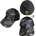 Iron Maiden Unisex Baseball Cap: Piece Of Mind Greyscale (Black)