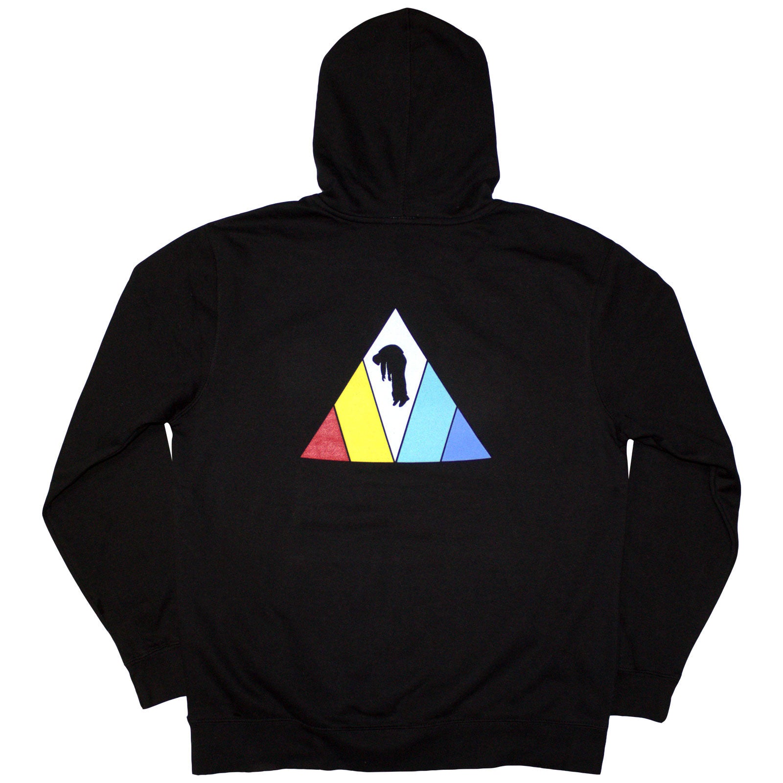 Imagine Dragons Unisex Pullover Hoodie: Triangle (Black) (Back & Sleeve Print)