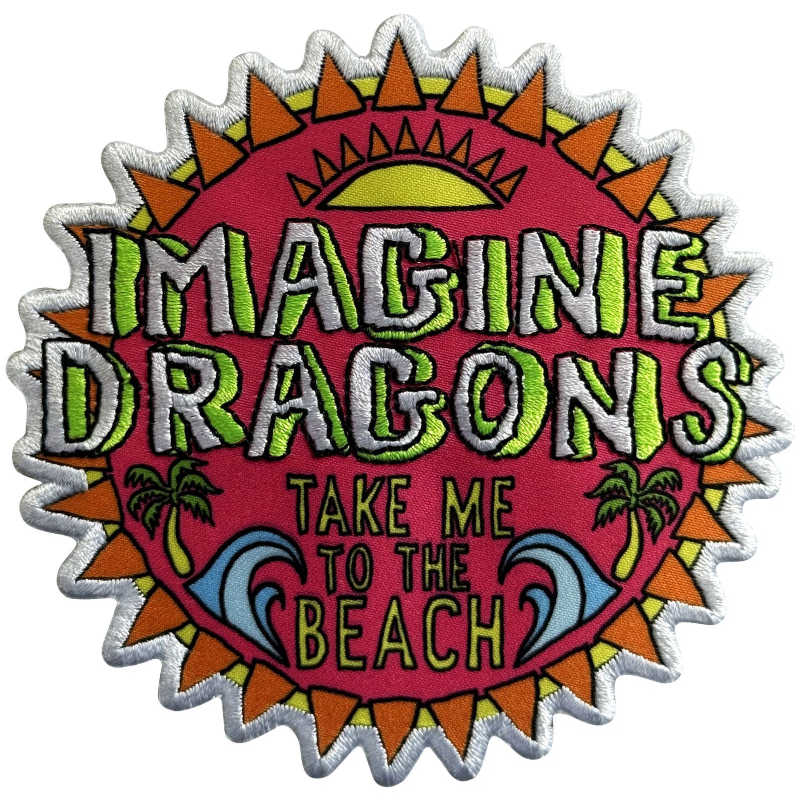 Imagine Dragons Woven Patch: Take Me To The Beach